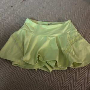yellow free people skirt